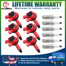 6 Spark Plugs and Ignition Coil Packs UF553 For Ford Edge Explorer  F150 3.5L V6