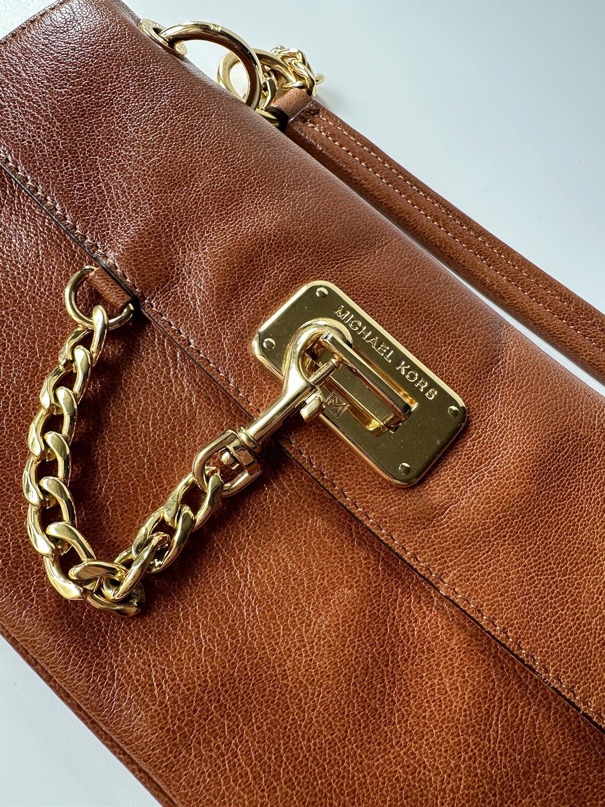 Michael Kors Genuine Leather Rectangular Medium S… - image 2