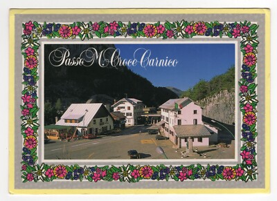Monte Croce Carnico Pass - View of Houses and Mountains - UDINE (1992)