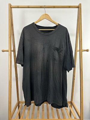 VTG Duluth Gradient Sun Faded Worn Down Cotton Distressed Pocket T-Shirt 2XL