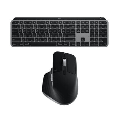 Logitech MX Keys Advanced Illuminated Wireless Keyboard and MX 