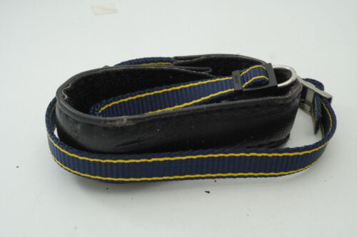 [AS-IS] Zenza Bronica Blue / Yellow Camera Strap w/ Lugs For ETRS ETRSi SQ SQ-Ai - Afbeelding 1 van 9