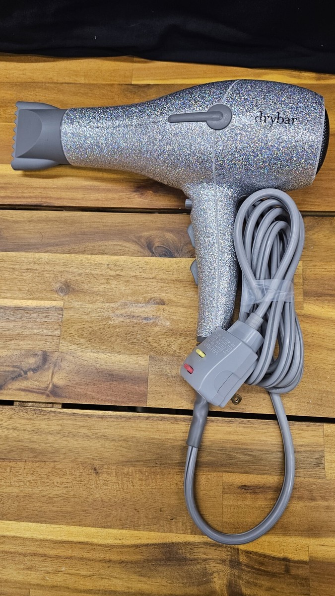 Buttercup Drybar Glitter Blow Dryer DryBar Silver Sparkly Glitter