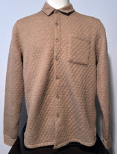 NEW Marine Layer Men's Size Medium Camel Brown Corbet Quilted Overshirt Jacket M