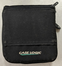 Case Logic 24 Capacity CD/DVD Carry Case 1990's Vintage Black Travel