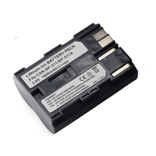 BP-511 Battery or LCD Dual Charger for Canon EOS 50D D30 D60, Kiss, Kiss Digital - Picture 6 of 29