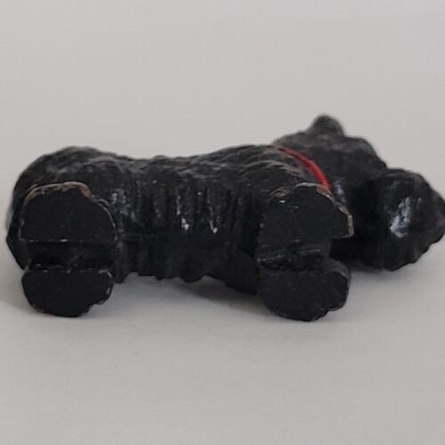 Paar Vintage Syroco Holz Scottie Westie Hund Figuren Miniatur schwarz-weiß - Bild 17 von 20