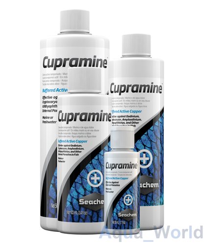 Seachem Cupramine Buffered Active Copper Treats Marine Ich Parasite