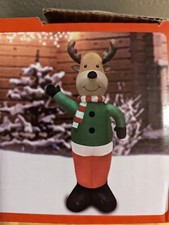 Holiday Style 5 Foot Inflatable Christmas Reindeer Yard Decoration Lights Up