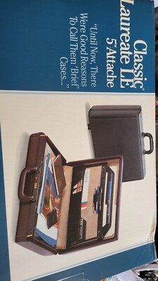 Vintage Samsonite Classic 5  Laureate LE Attaché Briefcase lock NIB New in Box