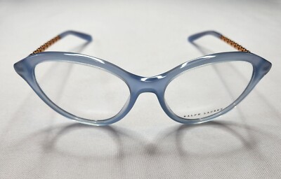 RALPH LAUREN RL 6184 5743 SKY BLUE GOLD OPTICAL FRAME EYESIZE 54-17-140