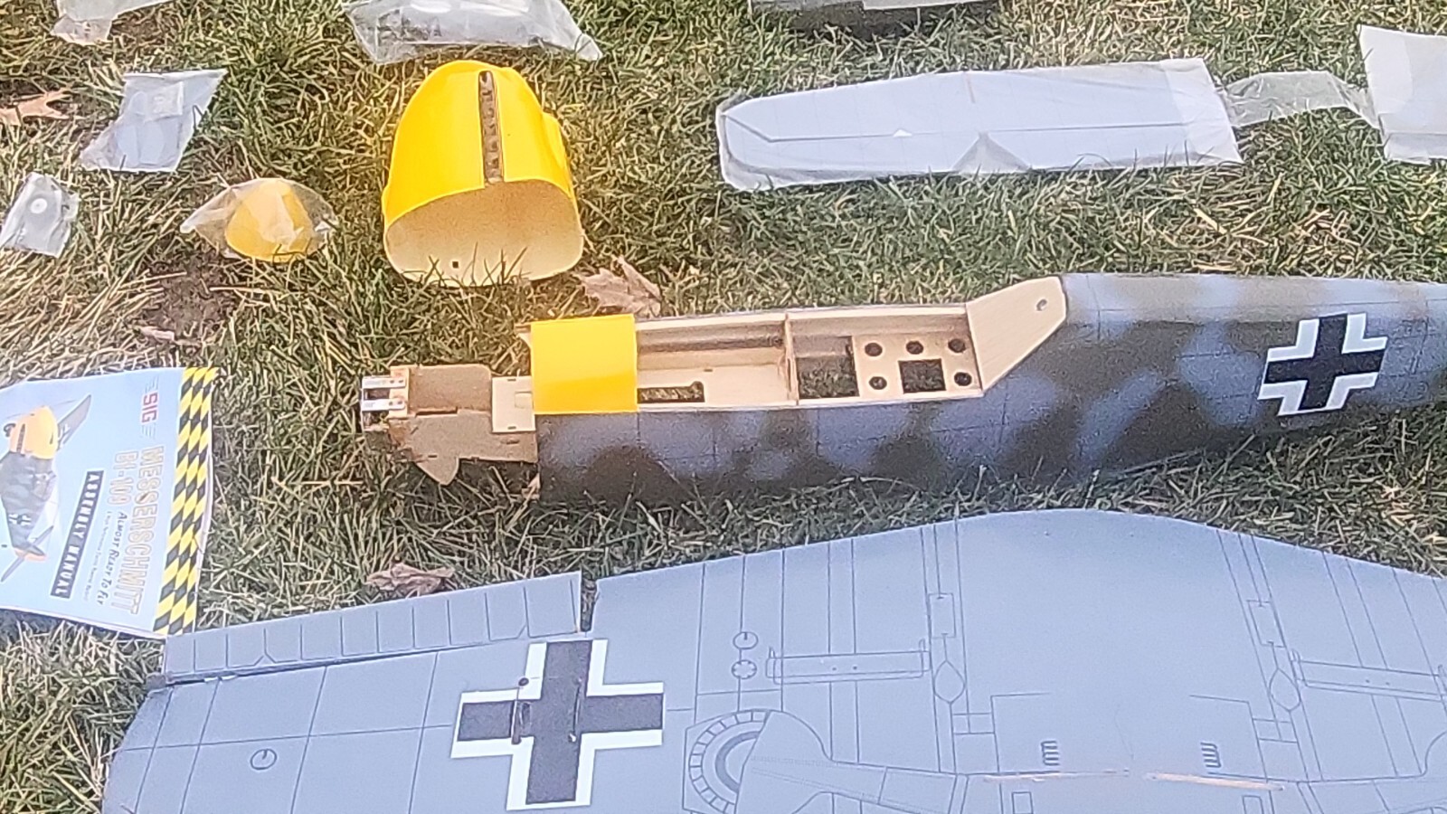 SIG BF109 Messerschmitt ARF vintage RC airplane kit. eBay