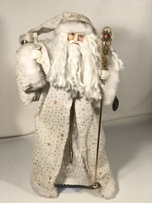 Vintage Brinns 16'' Porzellan Weihnachtsmann Display