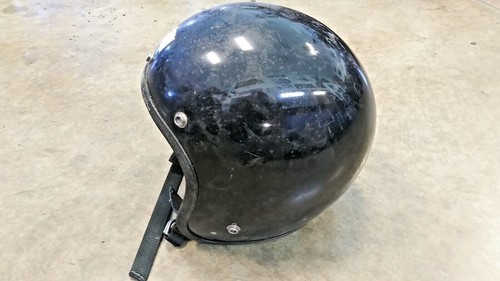 Vintage Top Gear Motorcycle Helmet Black Rare 1970 Original - New Unused - Picture 4 of 7