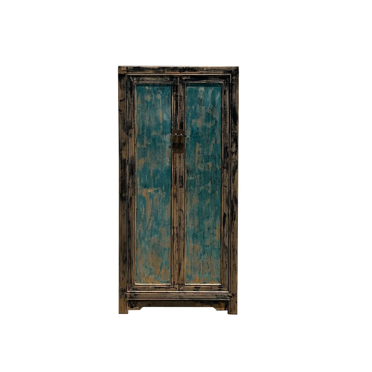 Antique teal cabinet deals