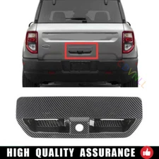 For Ford Bronco Sport 2021-2023 Carbon Fiber Trunk Tailgate Door Bowl Cover Trim
