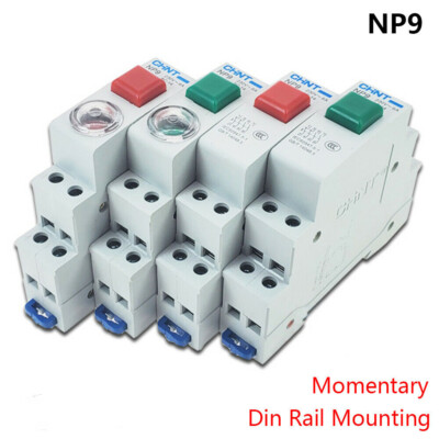 Din Rail Mounting Momentary Push Button Switch Normally Open / Closed ...