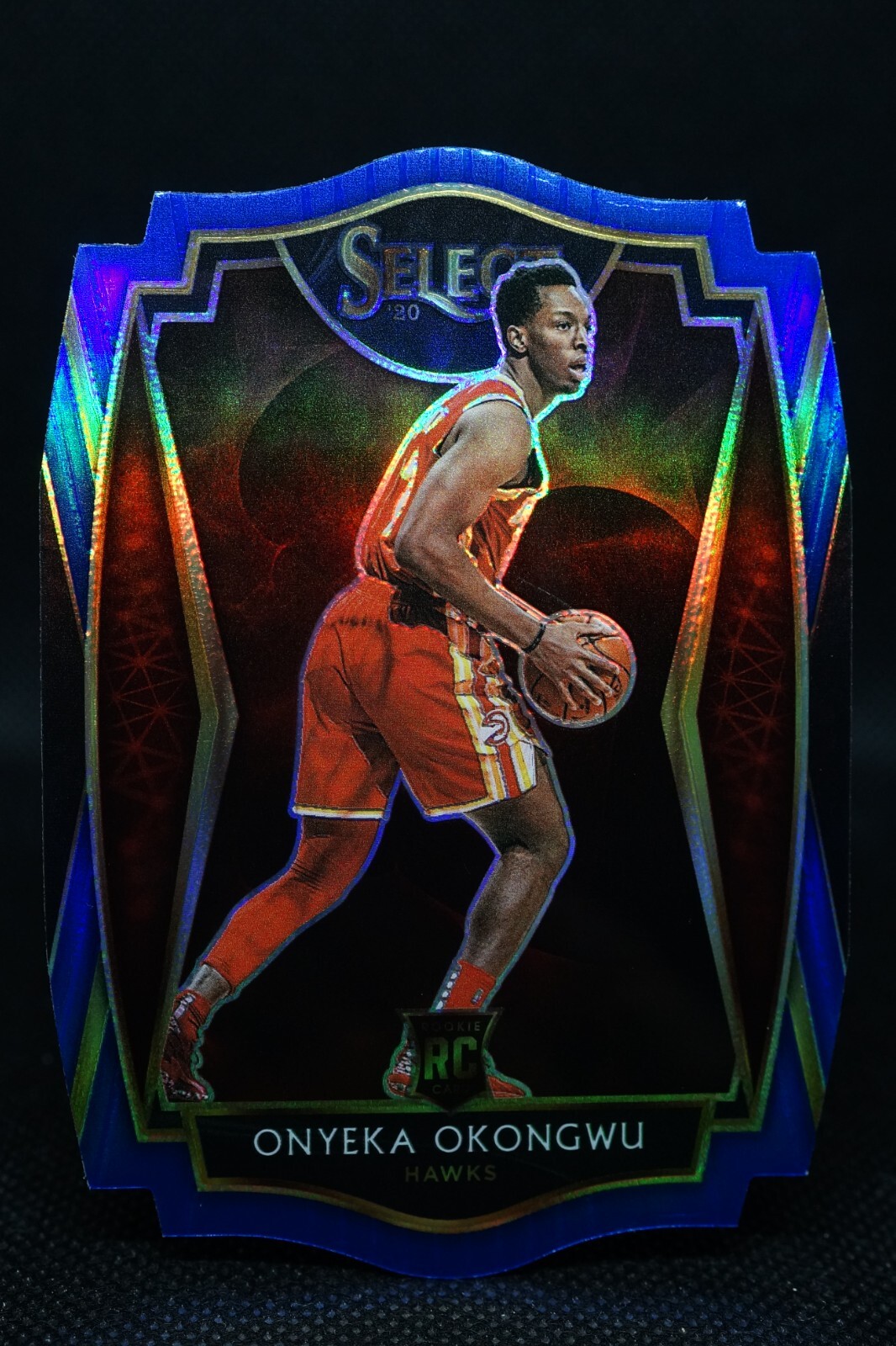 2020 NBA Select Premier Blue Prizm Die Cut 219/249 Onyeka Okongwu #186 Rookie RC