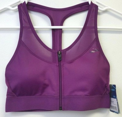 violet zip bra