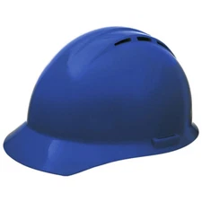 Delta Plus Safety Americana Vented Cap Style Hard Hat, 4-Point Ratchet Suspensio