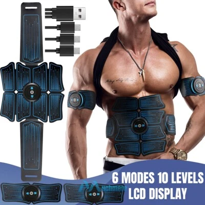 MUCH 2025 Tactical EMS Muscle Stimulator Electric Abdominal Toning Belt Rechargeable
