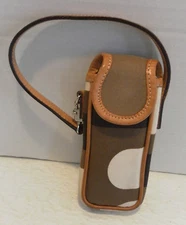 BALLY Vintage Cell/Mobil case signiture monogram Brown/Beige NWT