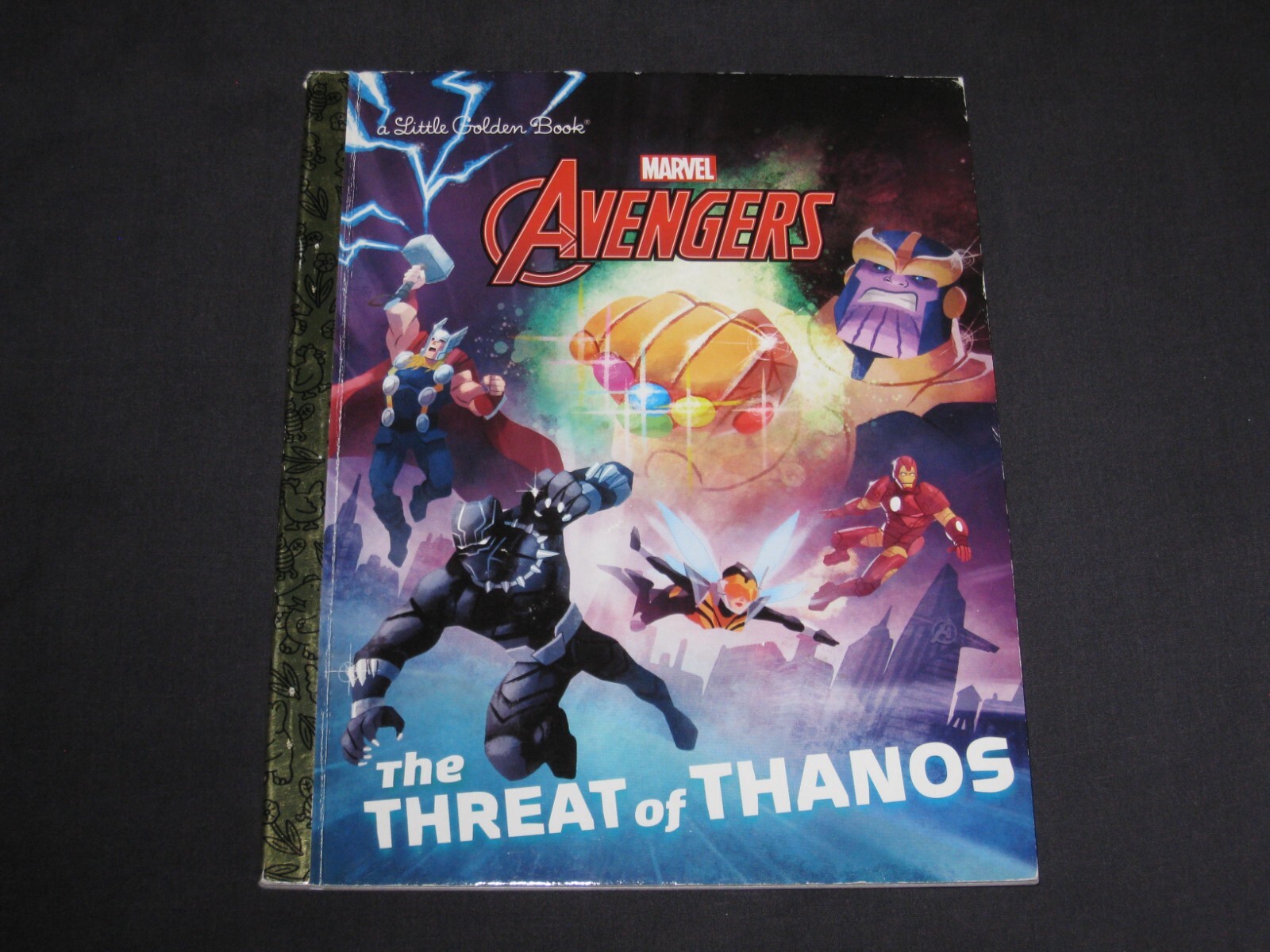 Little Golden Book  The Threat of Thanos   Marvel Avengers  2nd printing