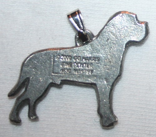 MASTIFF Dog Harris Fine Pewter Pendant Jewelry USA Made - Picture 2 of 2