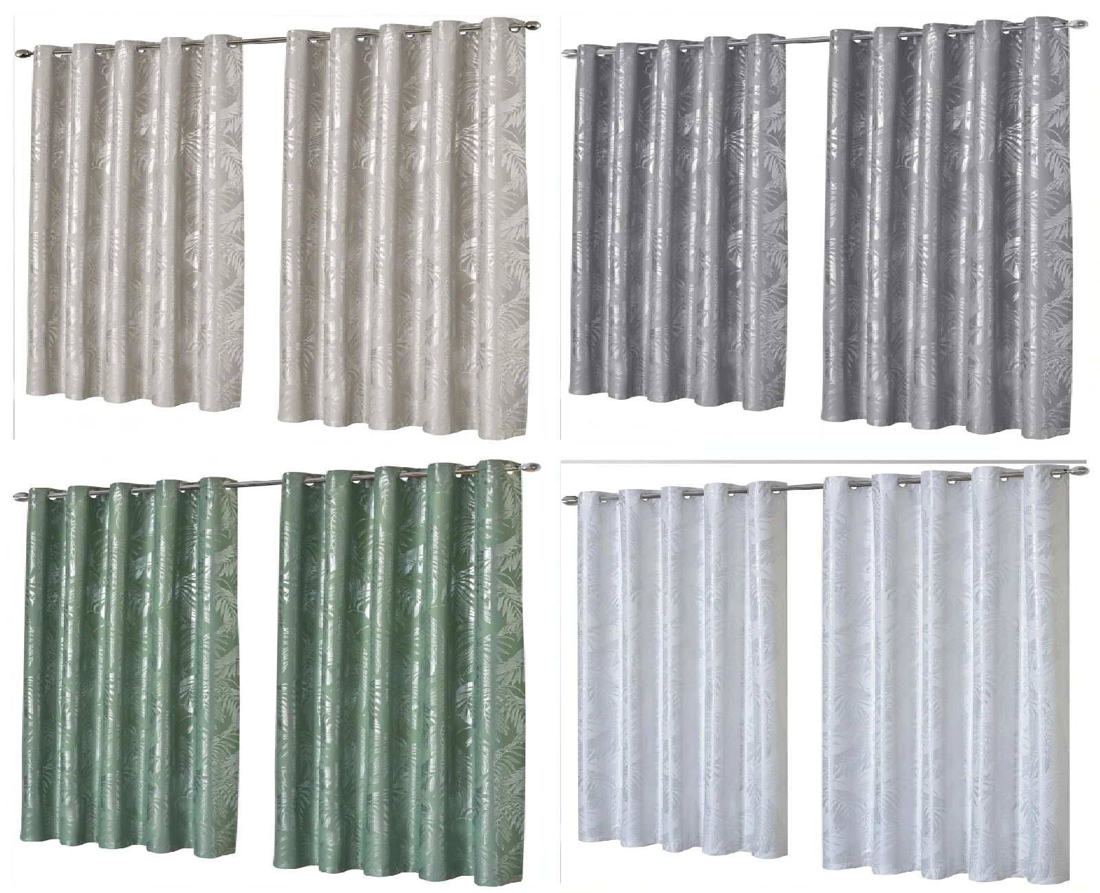 Leaf Sparkle Blackout Curtains Super Soft Thermal Insulated Ring Top Eyelet
Opens in a new window or