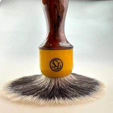 FS-24mm G7 Synthetic Fiber Shaving Brush Long Handle, Best for Traditional Shave