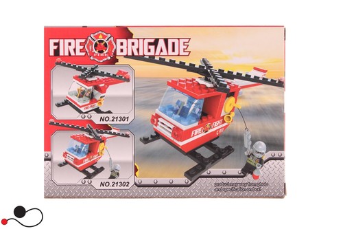 COSTRUZIONI ALTRO PMS FIRE BRIGADE ELICOTTERO POMPIERI 95 PZ N 21302 - Imagen 2 de 2