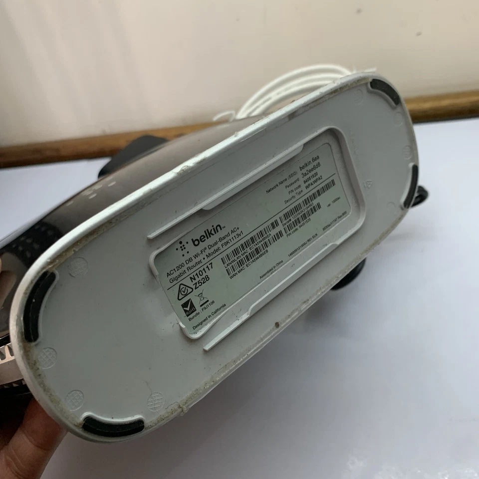 Belkin AC1200 DB Wi-fi Dual Band AC+ Gigabit Wireless Router F9K1113v1 - Image 4 of 4