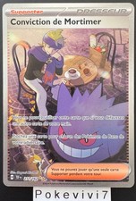 Carte Pokemon CONVICTION DE MORTIMER 211/162 FA Full Art EV5 TEF FR NEUF