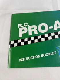 Nintendo NES R.C. Pro Am Instruction Booklet Manual 1988