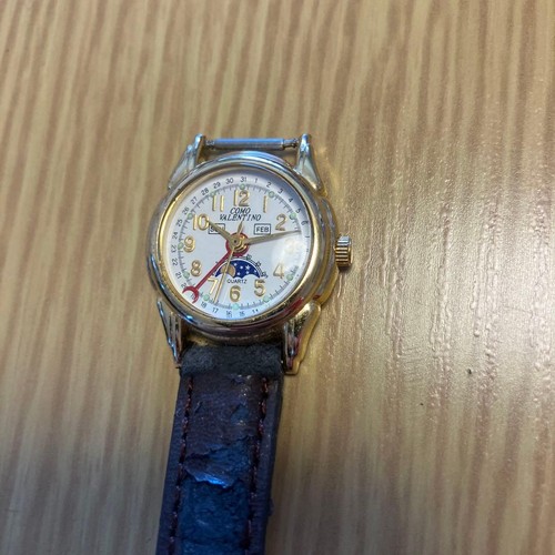 Valentino Watch Quartz Moonphase Unset Battery Replace From Japan