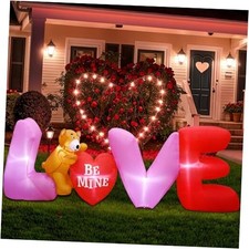 9FT Valentine Inflatables Outdoor Decorations Love Letters, Valentine Day