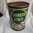 VINTAGE ADVERTISING  QUAKER STATE ATF TIN   ONE QUART OIL CAN — photo 1