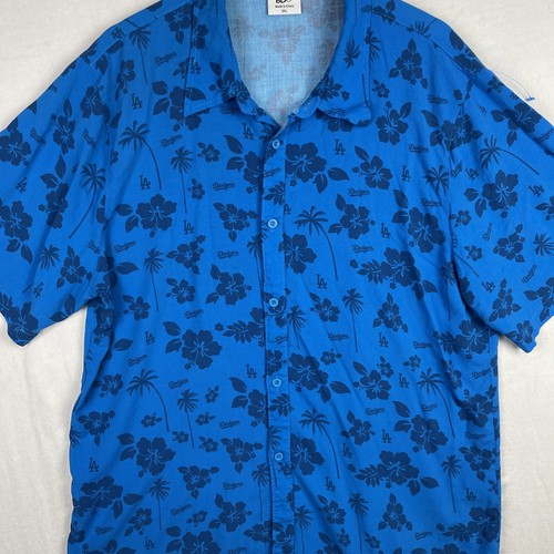 Los Angeles Dodgers Shirt Mens 3XL Hawaiian Beach Floral Button Up Giveaway MLB