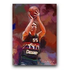 Kiki Vandeweghe Art Card Limited 6/50 Edward Vela Signed (Denver Nuggets)