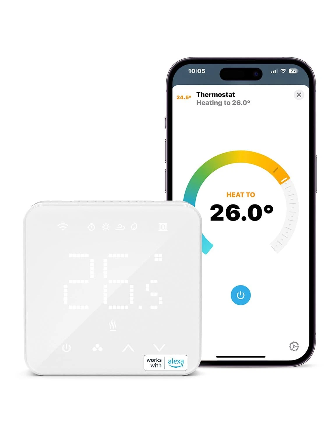 Smart Thermostat for Combi Boiler/Water Underfloor Heating, WiFi Thermostat