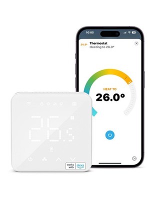 Smartes Thermostat für Kombikessel/Wasser-Fußbodenheizung, WiFi Thermostat