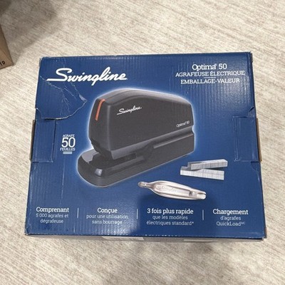 Swingline Optima 50 Heavy Duty Electric Stapler, Black, S7048209