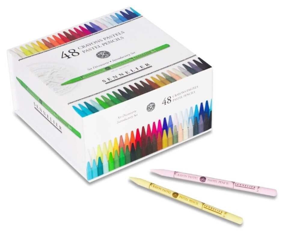Sennelier Woodfree Pastel Pencil Set - 48 Assorted Colours