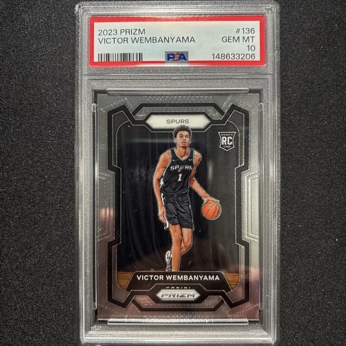 2023-24 Panini Prizm - Victor Wembanyama #136 (RC) PSA 10