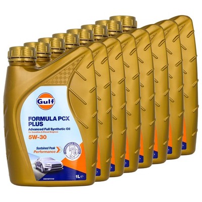 Motoröl Gulf Formula PCX PLUS 5W-30 8 X 1 Liter für Citroen KIA Peugeot Toyota