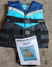 Airhead Vibe Blue and Black Adjustable Life Jacket Vest Child Size