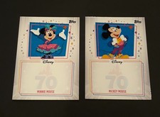Topps Disneyland 70th Anniversary Micky & Minnie Autograph Opportunity Card