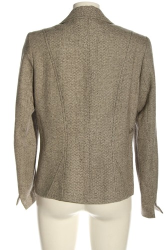 BIBA Blazer corto Mujeres Blazer Talla EU 40 blanco puro-marrón look casual - Imagen 2 de 5