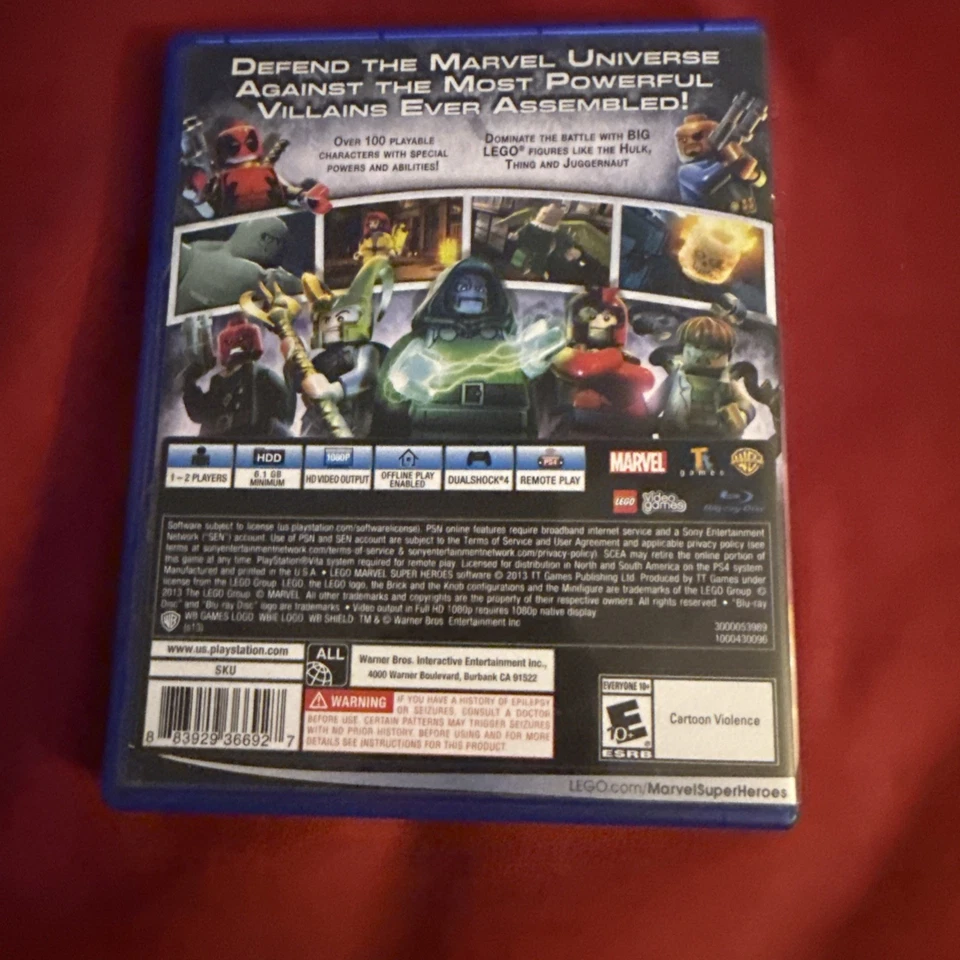 Lego Marvel Superheroes Playstation Four Ps4 Foto 3 de 3