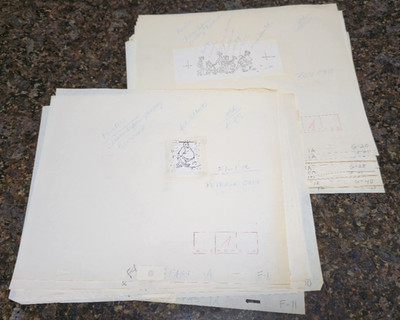 RARE Fat Albert & The Cosby Kids Original Production Layouts (Lot of 40)